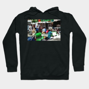 Fishermen at Work, Hout Bay Harbour, South Africa Hoodie